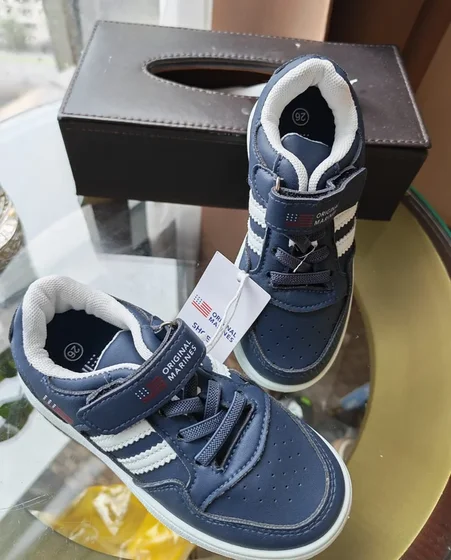 Baskets montantes enfant — Original Marines bleu marine (T26)