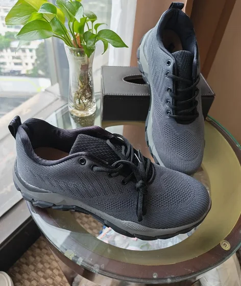 Baskets trail — Gris/noir mesh (réf. 1)
