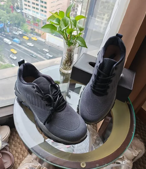 Baskets trail — Gris/noir mesh (réf. 2)