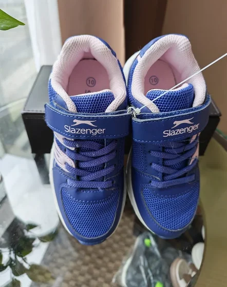 Baskets fille — Slazenger bleu marine/rose (T10)