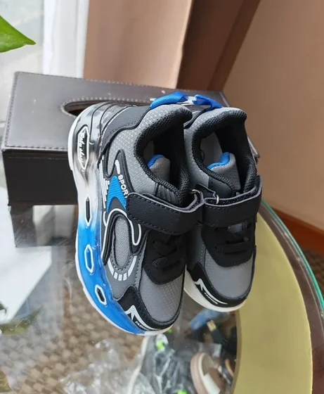 Baskets enfant — Gris/bleu dégradé