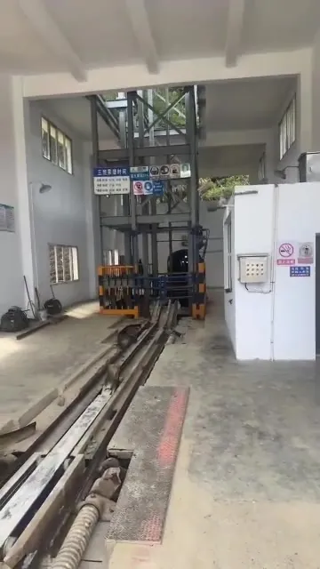 Système d'ascenseur à minerai sur un site industriel en Chine