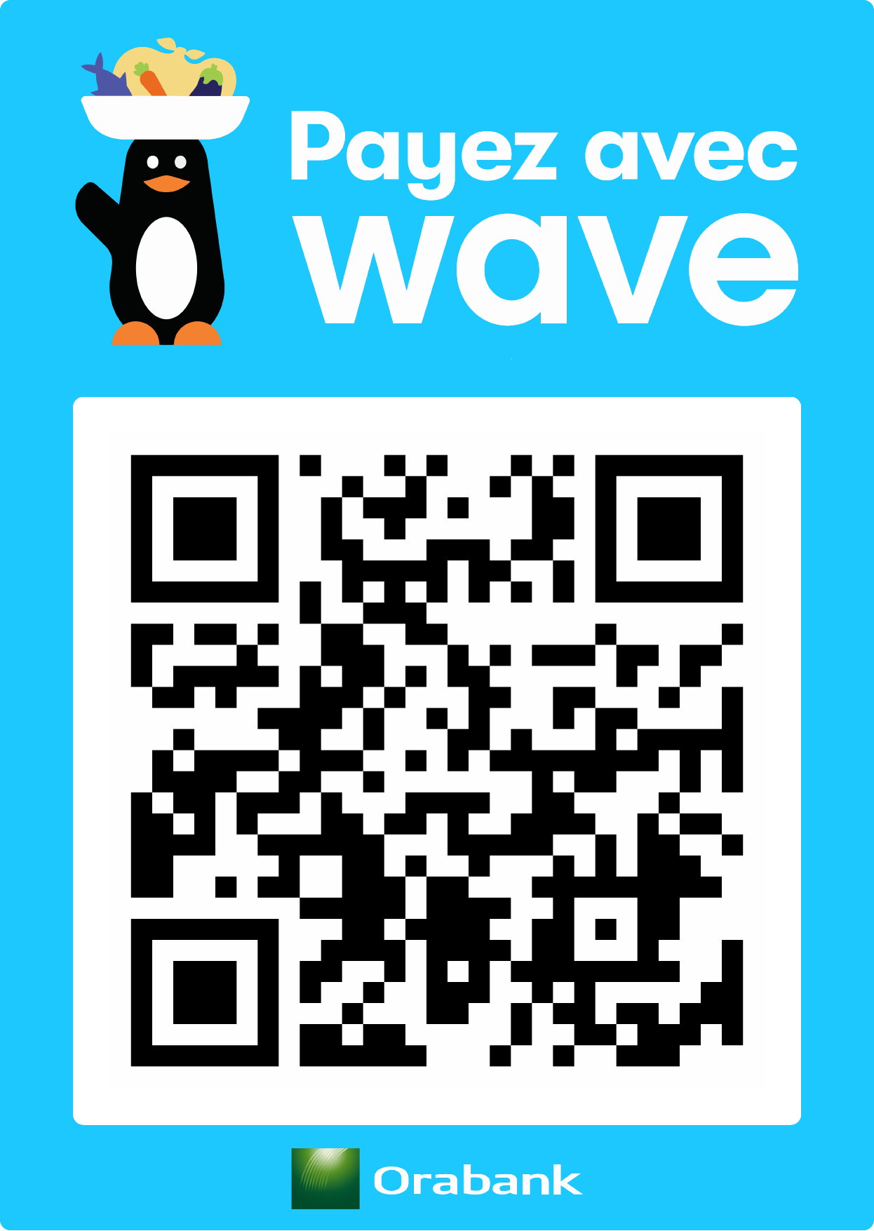QR code de paiement Wave — Payez GSD